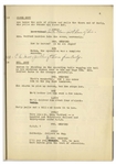 Moe Howard's 31pp. Script Dated November 1938 for The 1939 Three Stooges Film ''Calling All Curs'' -- Numerous Annotations in Moe's Hand Throughout -- Very Good Condition